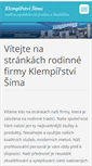 Mobile Screenshot of klempirstvi-sima.cz